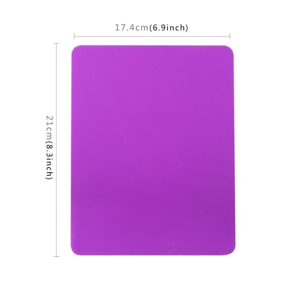 2-pak - 1 mm musemåtte, der kan rulles sammen - ultratynd og bøjelig - 21x16 cm pink