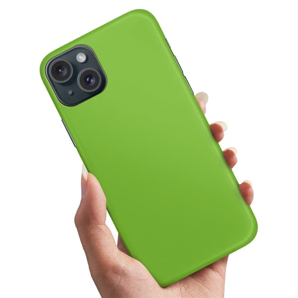 Etui / Mobildeksel til iPhone 15 - Limegrønn