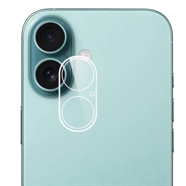 Kameraskydd för iPhone 17, Arc Edge, Klar Härdat Glasfilm