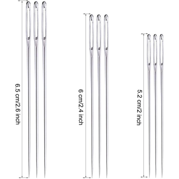 2 ST Case med sticknålar, Synålar Förvaring för förvaring av fina nålar Handarbete Stickning