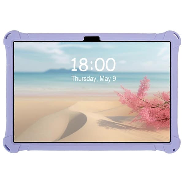 Fodral för Samsung Galaxy Tab A9+ X216 med roterbart stativ och silikonskydd - tecknad design