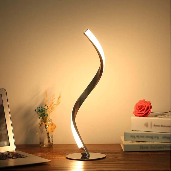 Dæmpbar moderne bordlampe, sengebordslampe, 3-farvet nattelys