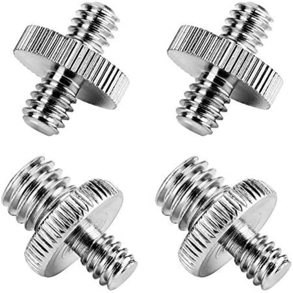 1/4\" hane till 1/4\" hane 1/4\" hane till 3/8\" hane gängadaptrar (4 st)