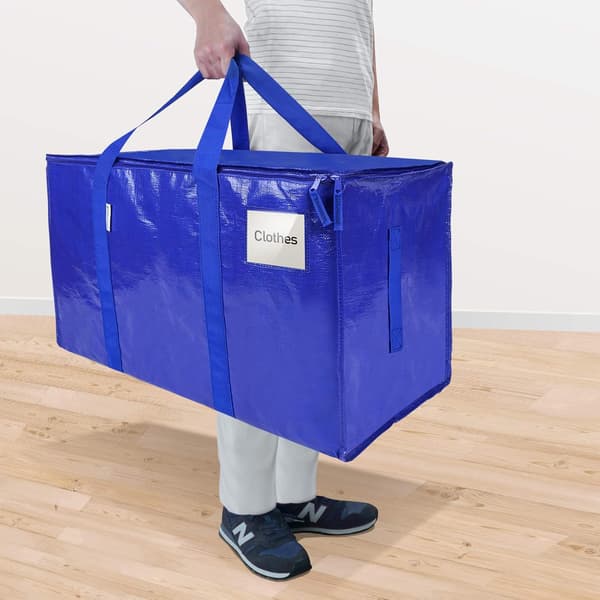 Ekstra store flytteposer med glidelås og bærestropper for plassbesparende flytting og oppbevaring