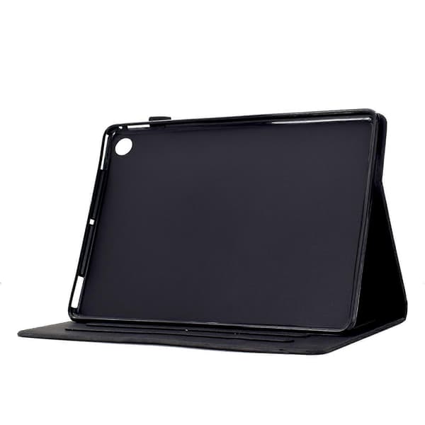 Til Samsung Galaxy Tab A9 Etui Katte Præget PU Læder Kort Slots Tablet Cover