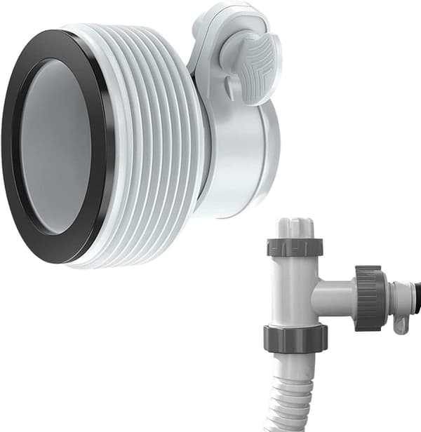 Pool slange adapter med gevind, erstatningsslange adapter til 1,5\" og 1,25\" forbindelser