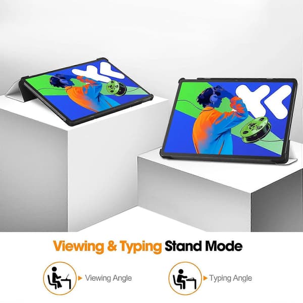 Fodral för Lenovo Xiaoxin Pad Pro 12,7 tum Mönstertryck Läderställ Tablet Skydd