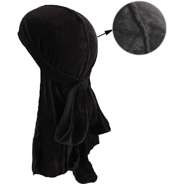 Unisex Sammet och Silkes Deluxe för 360 Waves Huvuddukar Lång Svans
