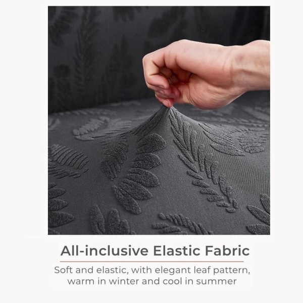 Stretchiga sofföverdrag, heltäckande elastiska sofföverdrag, mjuka sofföverdrag, för fåtöljer, 3-sits