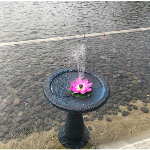 Vesi­lilja/Lotus­sammal­kukka­aurinko­suihku­pumppu­kelluva­allas­esitelty­lotus­aurinko­vesi­ulko­koriste­patio­puutarha­allas