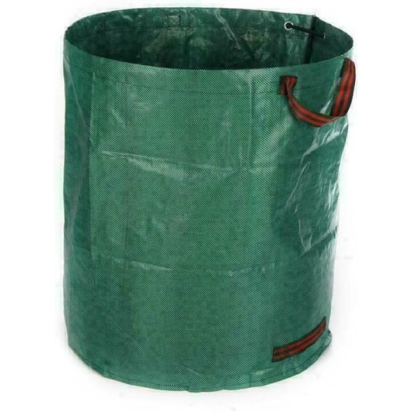 Reusable Waterproof Round Garden Waste Bag Refuse Sack Durable Heavy Duty 200L With Handles (200L)