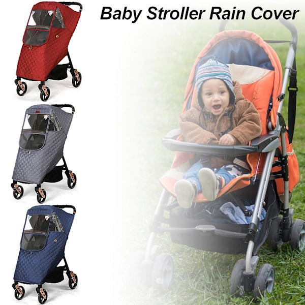 Vinter Baby Stroller Cover, Universal Stroller Vindskjerm Regn Cover for å Holde Varmt om Vinteren