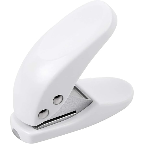 Mini håltagare, enkel håltagare för papper (vit, 1 st)