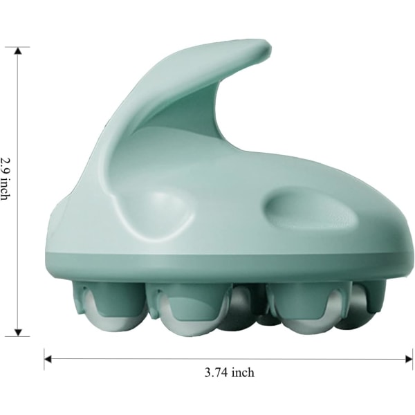 Håndholdt massageapparat, massageværktøj til hele kroppen med rulleboldmassageapparat manuel 360-graders rulle