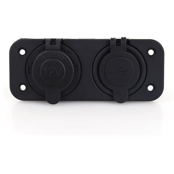 Dobbel USB Bil Auto Sigarettennerkontakt Splitter 12V Lader Strømadapter Uttak