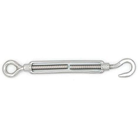M8 Turnbuckle Hook and Eye - Ruostumaton teräs - 5 kpl