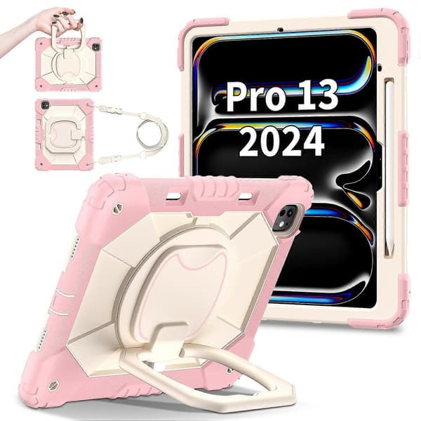 Ställfodral i silikon+PC för iPad Pro 13 (2024)