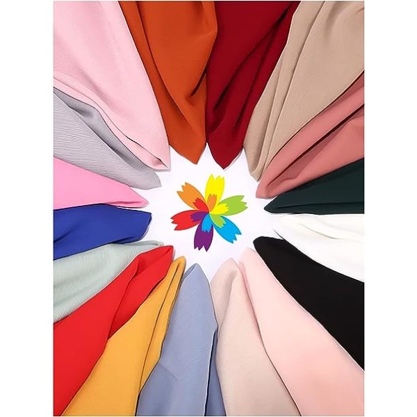 Chiffongscarf för kvinnor UK - Vanlig silkeslen skir omslag för kvinnor Sjal Damer Lätt Mjuk Mode Lång Hals Hals Solid omslag för alla årstider