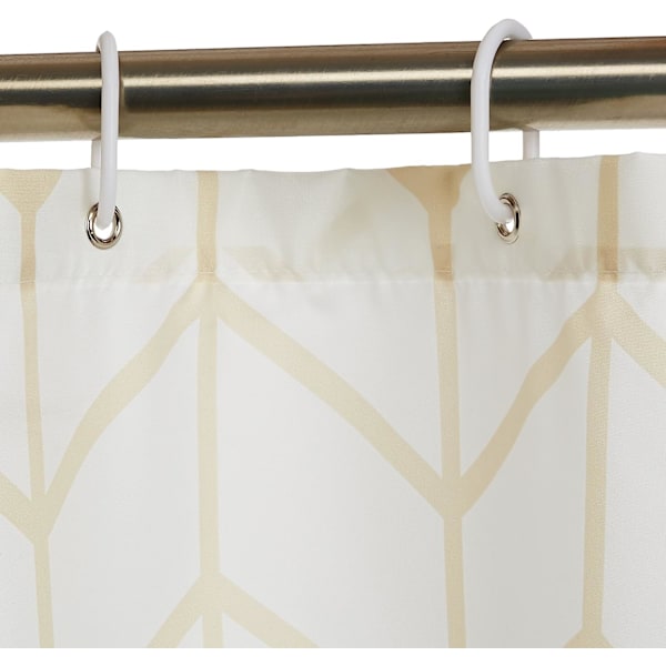 Dusjforheng i stoff - 72 x 72 tommer, for baderom 72''x72'' Natural Herringbone