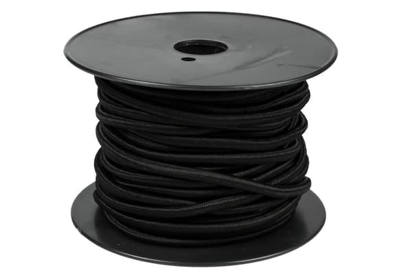 Elastisk snodd på rulle 6 mm 25 m svart