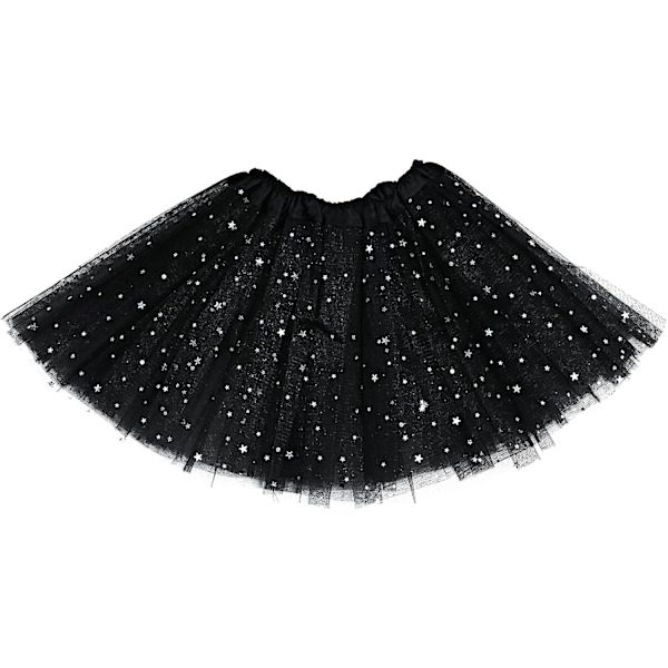 Flickor Klassisk 4 Lager Sequin Stjärnor Tutu Kjolar - Balett Dans Prinsessa Fest