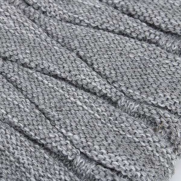 Vintermössa för Män Varm Stickad Lång Slouch Skull Cap Termisk med Mjuk Fleecefodring