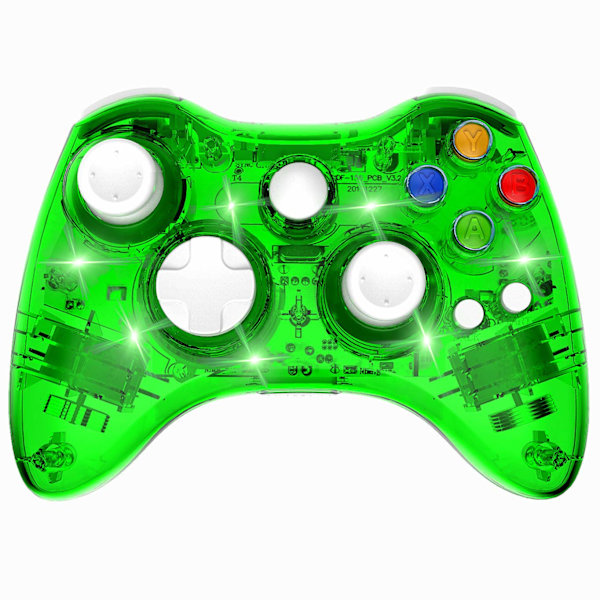 Langaton ohjain, joka on yhteensopiva Xbox 360:n kanssa, kaksinkertainen moottorivärähtely, langaton peliohjain, peliohjain