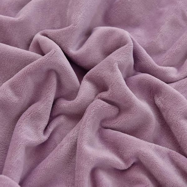 Sammetsmonterat lakan, lila fleece plysch sänglakan madrasskydd överdrag 90x200+25cm varmt luddigt underlakan (ingår ej örngott)