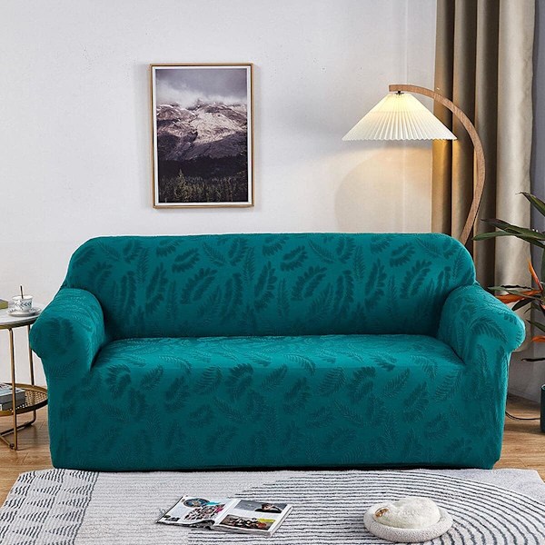Stretchiga sofföverdrag, heltäckande elastiska sofföverdrag, mjuka sofföverdrag, för fåtöljer, 3-sits
