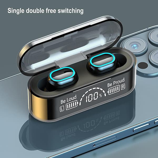 Trådløse ørepropper Bluetooth 5.2 ørepropper trådløse hodetelefoner, in-ear Bluetooth-øretelefoner