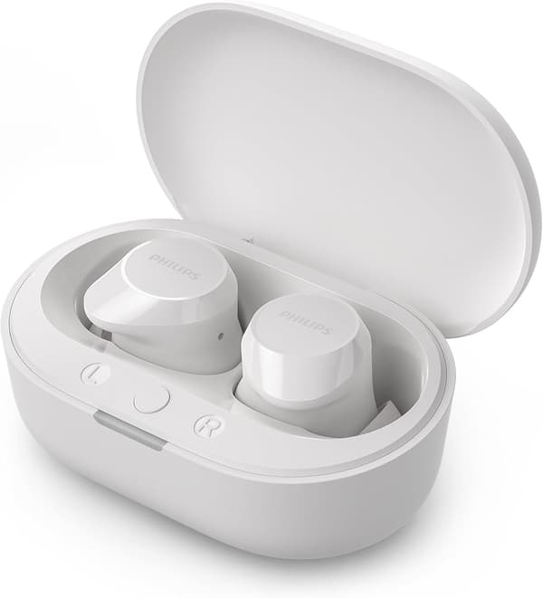 True Wireless In Ear Bluetooth Hörlurar - Små Öronsnäckor Dynamisk Bas, Tydliga Samtal och Fickformat Laddningsfodral