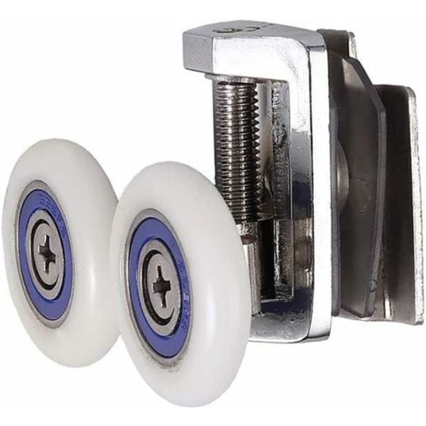 4-pack duschdörrrullar 2 upp och ner rullar 26mm zinklegering duschdörr ersättningskit