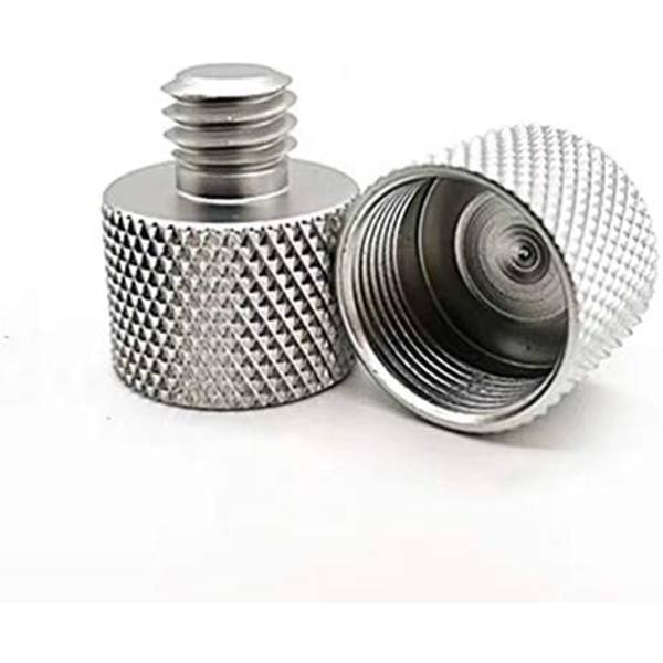 Mikrofoniadapteri 5/8\" - 3/8\" -kolmijalka-kierreadapteri mikrofonitelineen adapterille kolmijalka-adapterille 2 kpl