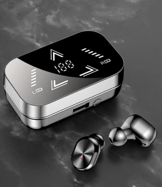 Digitalt strømdisplay Bluetooth-headset Mini privat modus True Wireless 5.2 Binaural In-ear