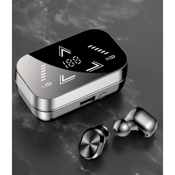 Digitalt strømdisplay Bluetooth-headset Mini privat tilstand True Wireless 5.2 Binaural In-ear