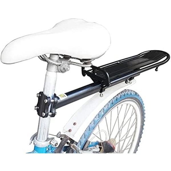 Retractable bicycle rear shelf made of aluminum alloy