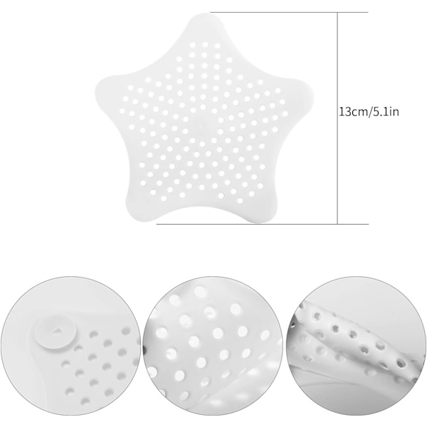 2 st silikon diskho filter, diskhoavloppsskydd med sugkopp duschhårssamlare