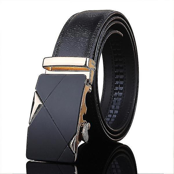 Belte for menn Toppkvalitets luksus forretningsbelte for menn, automatisk spennebelte (120 cm)