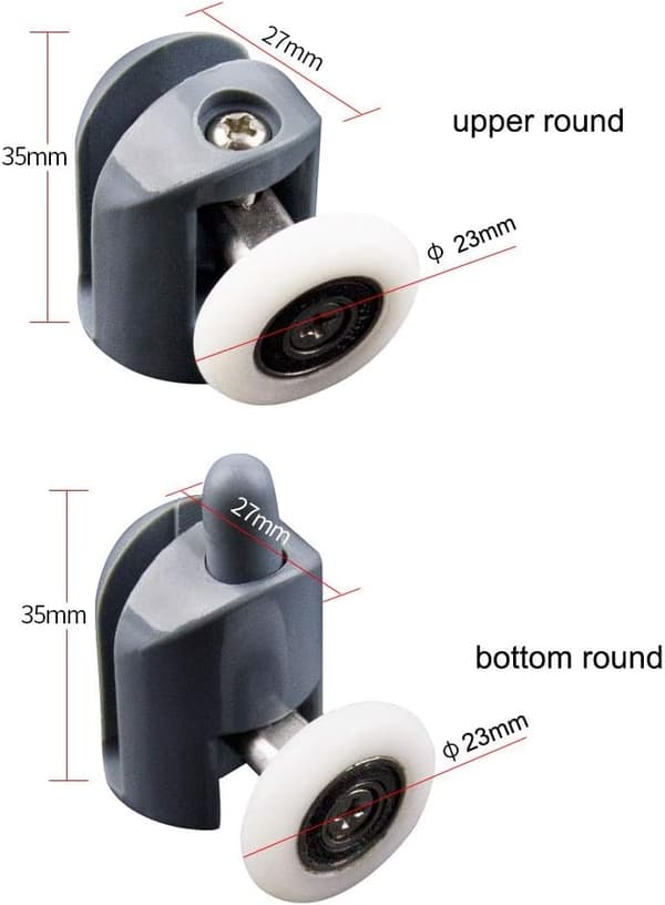 Duschdörrrullar 8 stycken Duschdörrrullar Duschskjutdörrrullar Duschkabinrullar för badrumsduschdörr 23mm