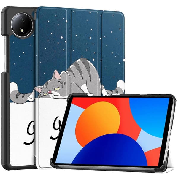 Ställfodral för Xiaomi Redmi Pad SE med mönstertryck, läder surfplatta skydd
