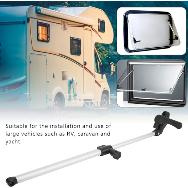 Caravan Vindue Dæmper, Aluminiumlegering 310-435mm 1 Par Autocamper Vindusstøttestænger til Autocamper Trailere