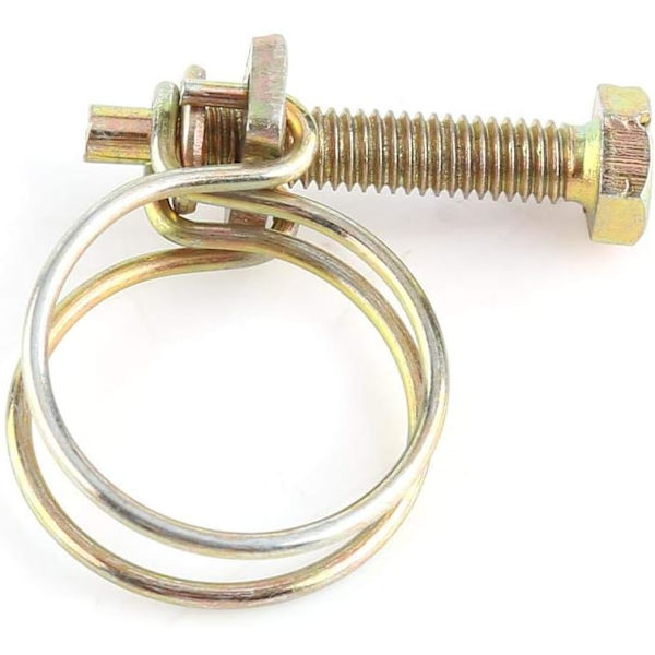 10 stk. Dobbelt slangeklemmer Justerbare slangeklemmer Slangeklemmer Vandrørsklemme Rustfrit stål Klemme (29mm（25-29）)