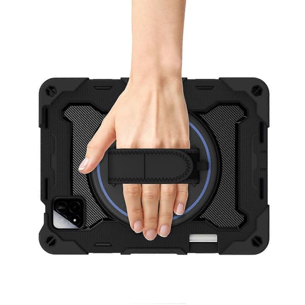 Til Xiaomi Pad 7/Pad 7 Pro Støtteben Etui Håndrem PC+Silikone Tablet Cover med Blyantholder
