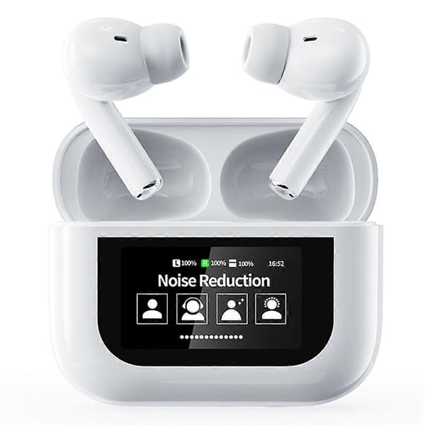 Typ B YW07 Bluetooth In-Ear Headset Trådlösa Hörlurar med Touch Screen Laddningsfodral