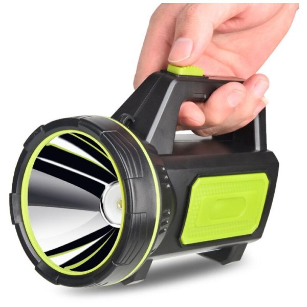 Ficklampa Utomhus starkt ljus LED Ficklampa Uppladdningsbar Ultra Bright Portable Searchlight (grön