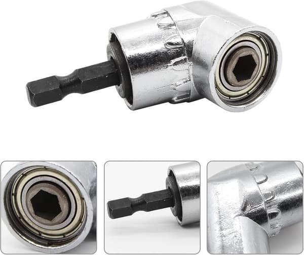 Høyrevinklet drillbit, 105° 1/4\" sekskantskaft for drill 2 stk