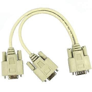 2 til 1 Monitor PC VGA Y Splitter Kabel