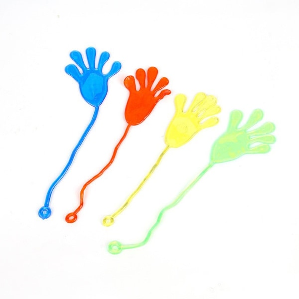 Nostalgiska elastiska töjbara klibbiga handflator klättervägg ventilations leksaker knepiga leksaker kreativa klibbiga små händer klibbiga handflatsleksaker
