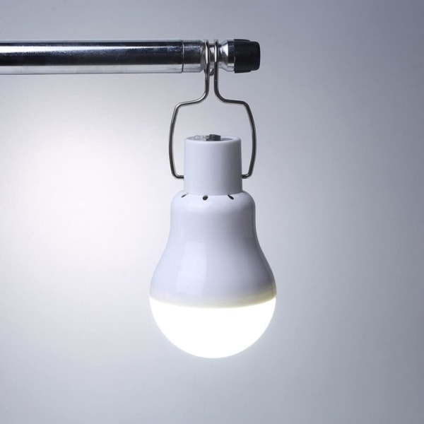 1× Bärbar solpanel-driven LED-lampa Campingtältlampa Inomhus Utomhus Tillbehör
