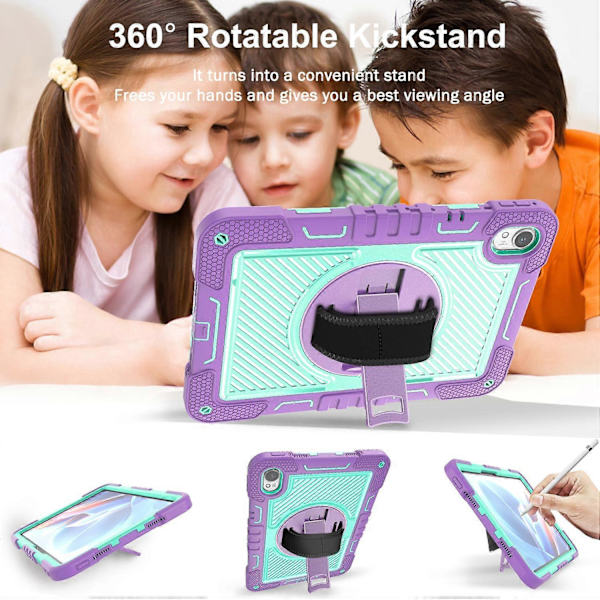 Fodral för Huawei MatePad 11.5 S Silikon+PC Ställbart Tabletskydd med Axelrem